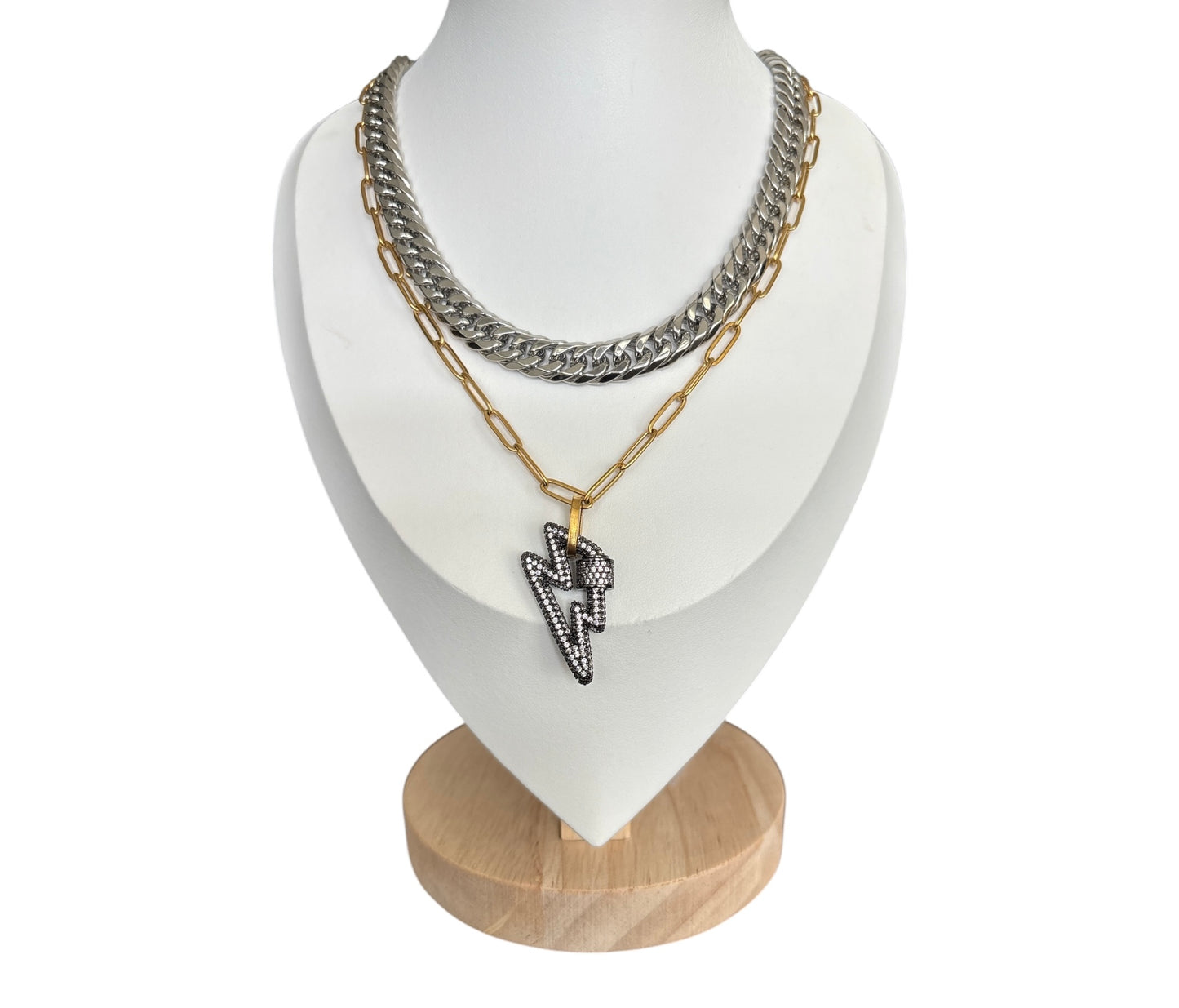 Two Tone Light Necklace